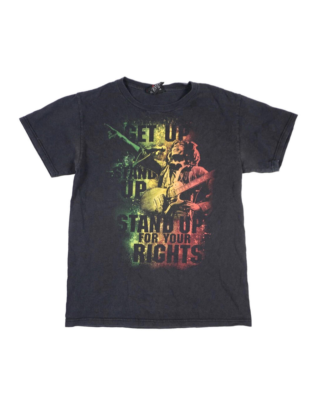 Vintage Bob Marley T Shirt Small Mens Zion Rootswear Get Up Stand Up Reggae Tee